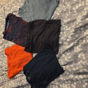 Bundle Of 5 Mens Ikd Navy Active Tshirts